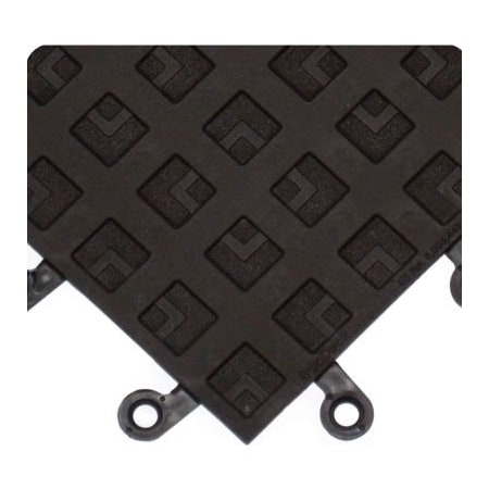 Tennesee Mat Co Wearwell ErgoDeck ESD Solid 7/8in Thick 1.5' x1.5' Black - Case of 10 557.78x18x18BK-CS10